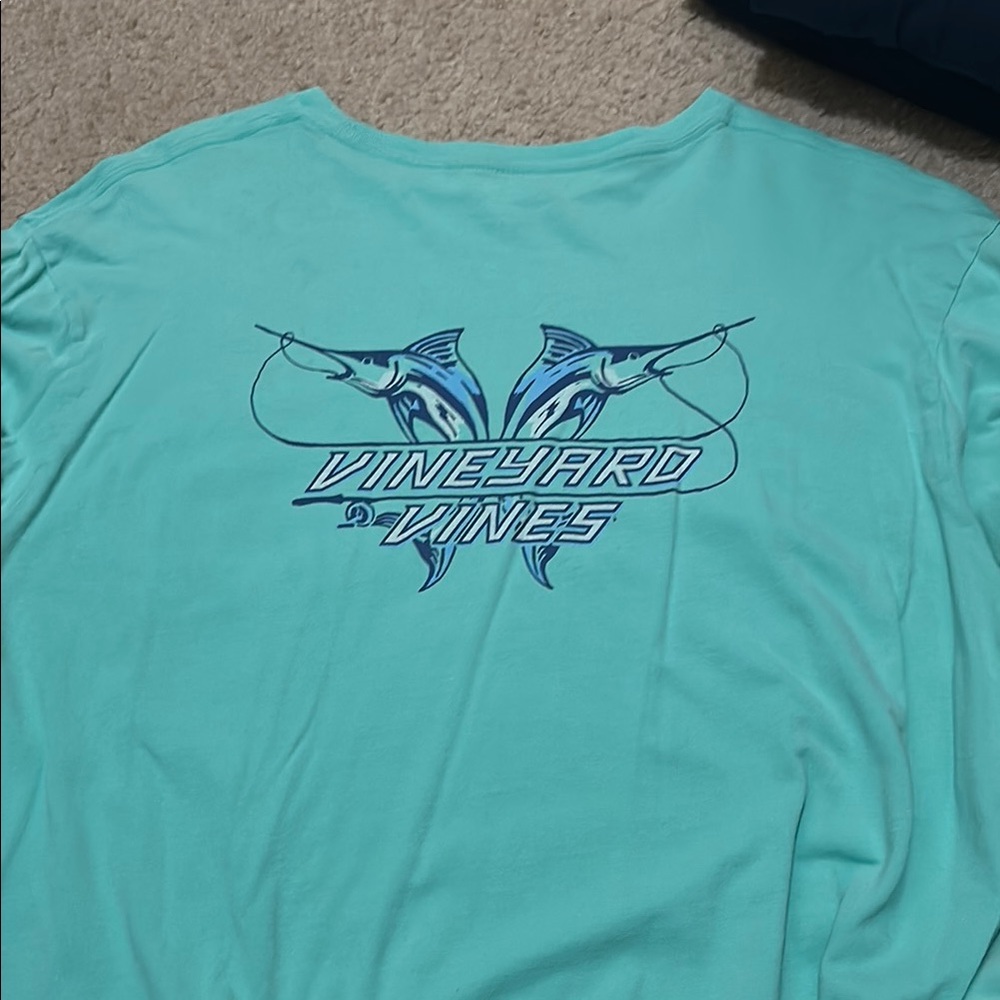 Vineyard Vines Aqua Graphic Tee